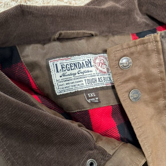 Men's Tough as Buck Chore Vintage Coat, Flannel Lined, 5XL - Picture 2 of 2